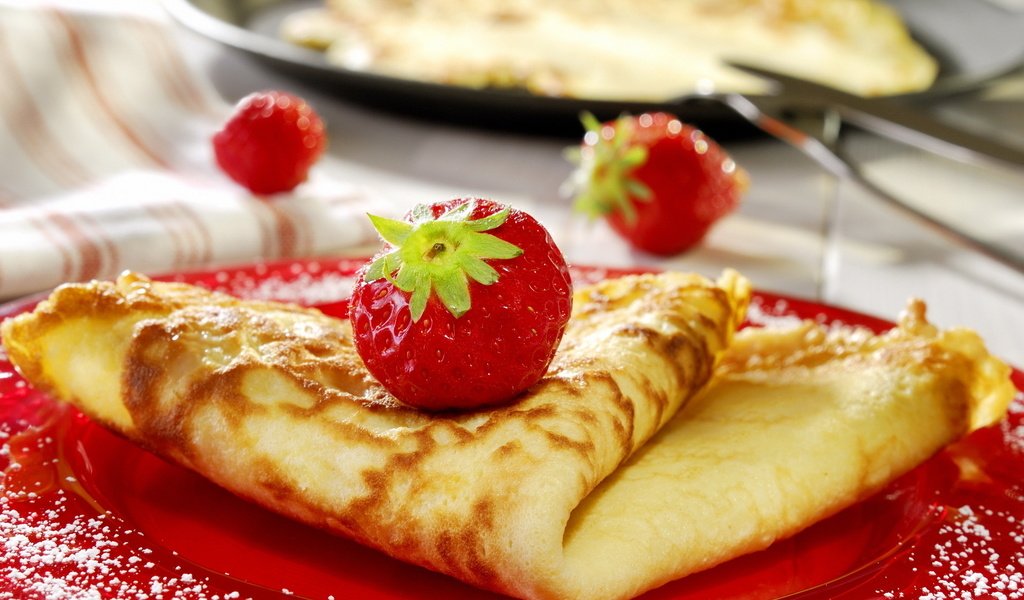 Обои клубника, блинчики, вкусно, вкусняшка, сироп, ням ням, strawberry, pancakes, delicious, yummy, syrup, yum yum разрешение 1920x1080 Загрузить