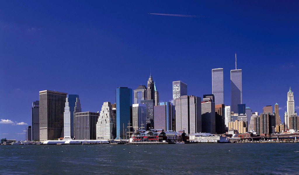 Обои сша, нью-йорк, всемирный торговый центр, башни близнецы, башни-близнецы, usa, new york, world trade center, the twin towers разрешение 1920x1200 Загрузить