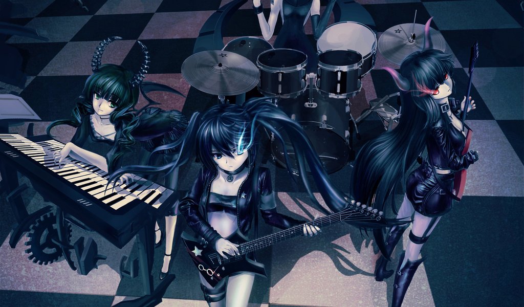 Обои аниме, black rock shooter, strelok s chernoj skaly, mato, anime, strelok s chernoj cliff разрешение 2560x2048 Загрузить