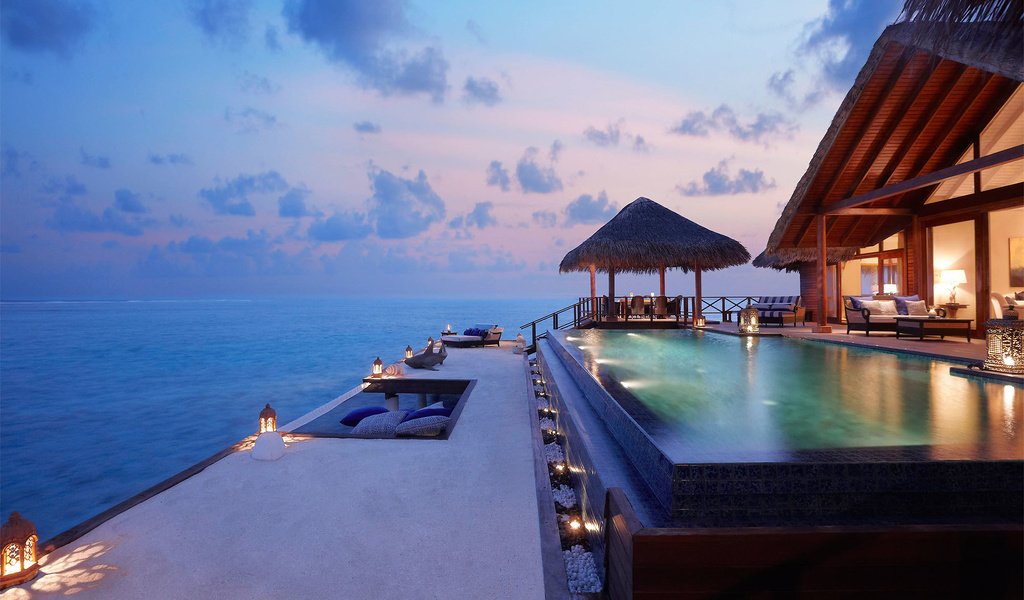 Обои вечер, тропики, мальдивы, the evening, tropics, the maldives разрешение 2000x1325 Загрузить