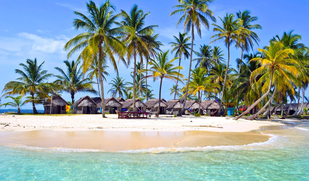 Обои пляж, остров, бунгало, тропики, beach, island, bungalow, tropics разрешение 4501x2965 Загрузить