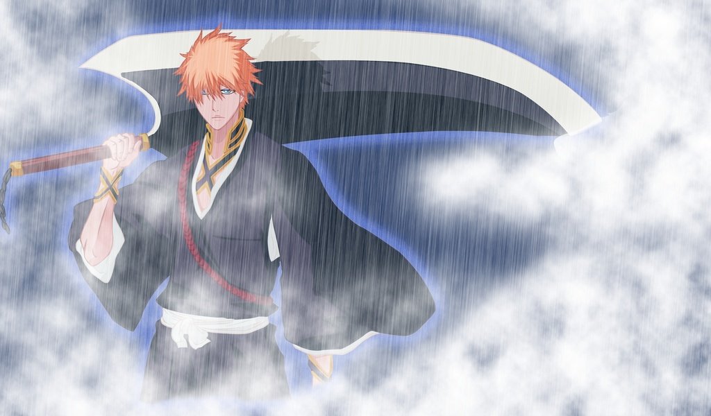 Обои kurosaki ichigo, блич, mech, paren, bleach разрешение 3000x1813 Загрузить