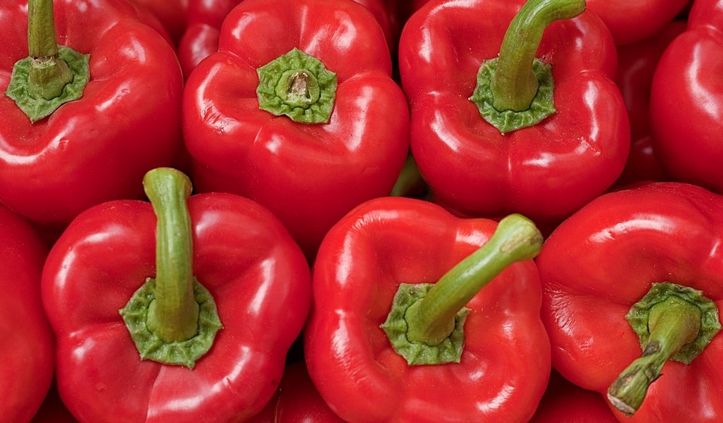 Обои макро, красный, овощи, перец, перец болгарский, macro, red, vegetables, pepper разрешение 1920x1200 Загрузить