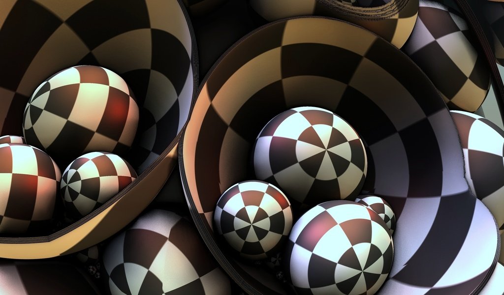 Обои шары, погружение, форма. 3d-графика, balls, dip, form. 3d graphics разрешение 1920x1080 Загрузить