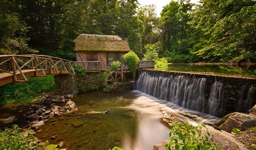 Обои река, лес, мост, мельница, gomez mill house, marlboro, нью - йорк, river, forest, bridge, mill, new york разрешение 2048x1281 Загрузить