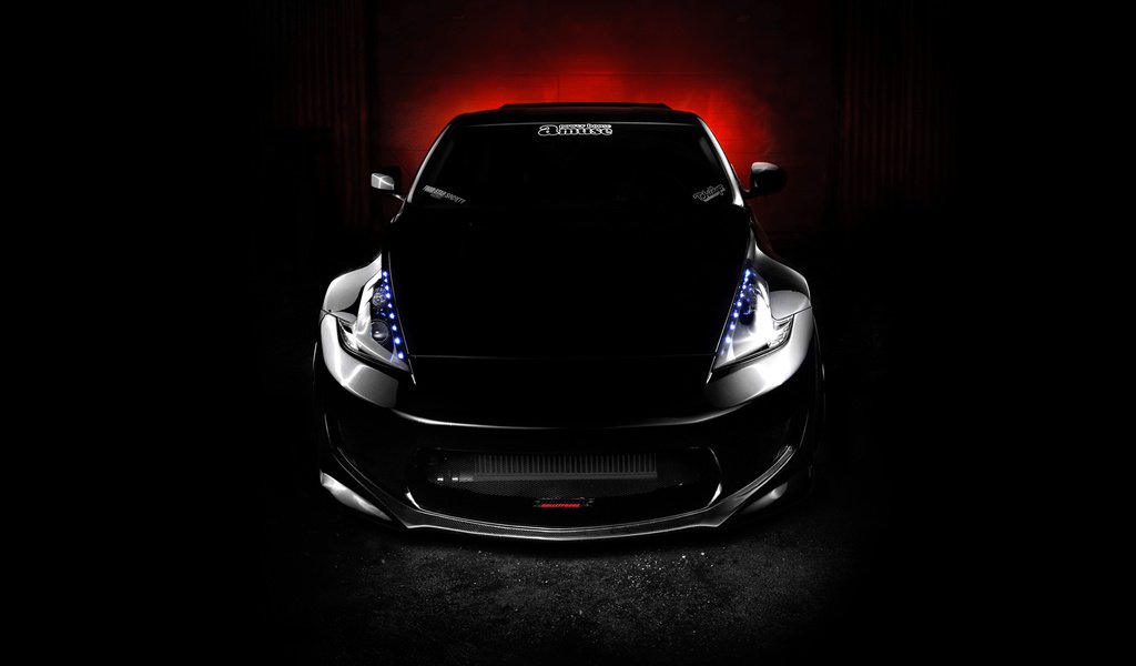 Обои черный, тюнинг, ниссан, nissan 370z, black, tuning, nissan разрешение 1920x1200 Загрузить