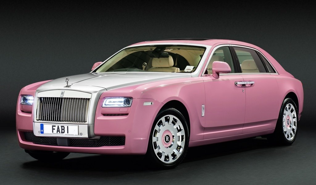 Обои розовый, призрак, передок, wheelbase, fab1, роллс-ройс, гост, вытянута, pink, ghost, the front, rolls-royce, gost, extended разрешение 1920x1200 Загрузить