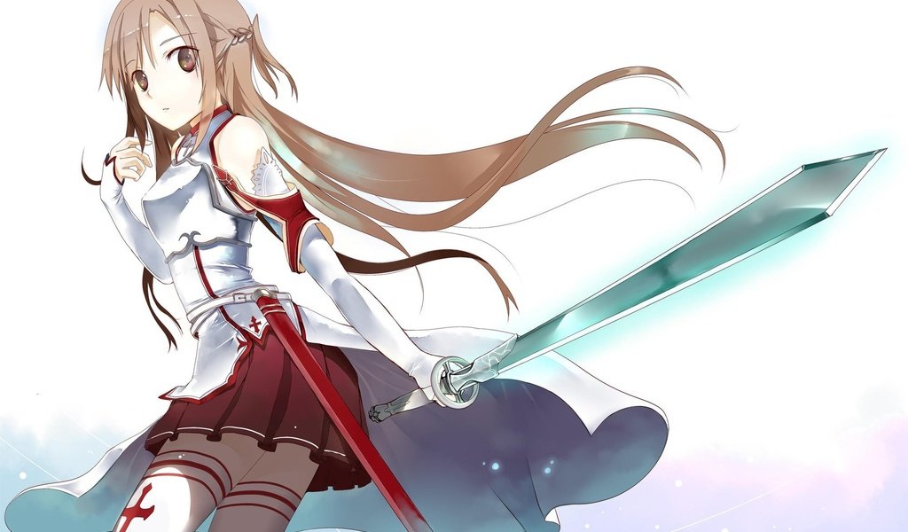 Обои sword art online, asuna yuuki разрешение 1920x1200 Загрузить