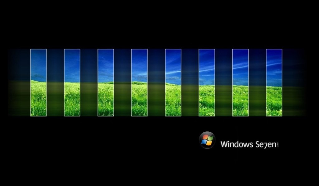 Обои природа, логотип, черный фон, windows 7, прямоугольники, nature, logo, black background, rectangles разрешение 1920x1200 Загрузить