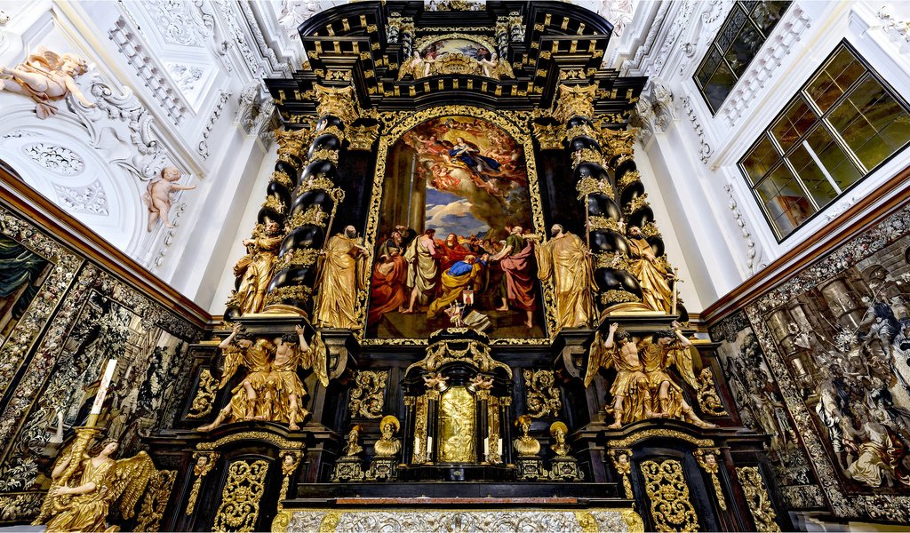 Обои собор, австрия, церковь, монастырь, религия, гарстен, cathedral, austria, church, the monastery, religion, garsten разрешение 2048x1152 Загрузить