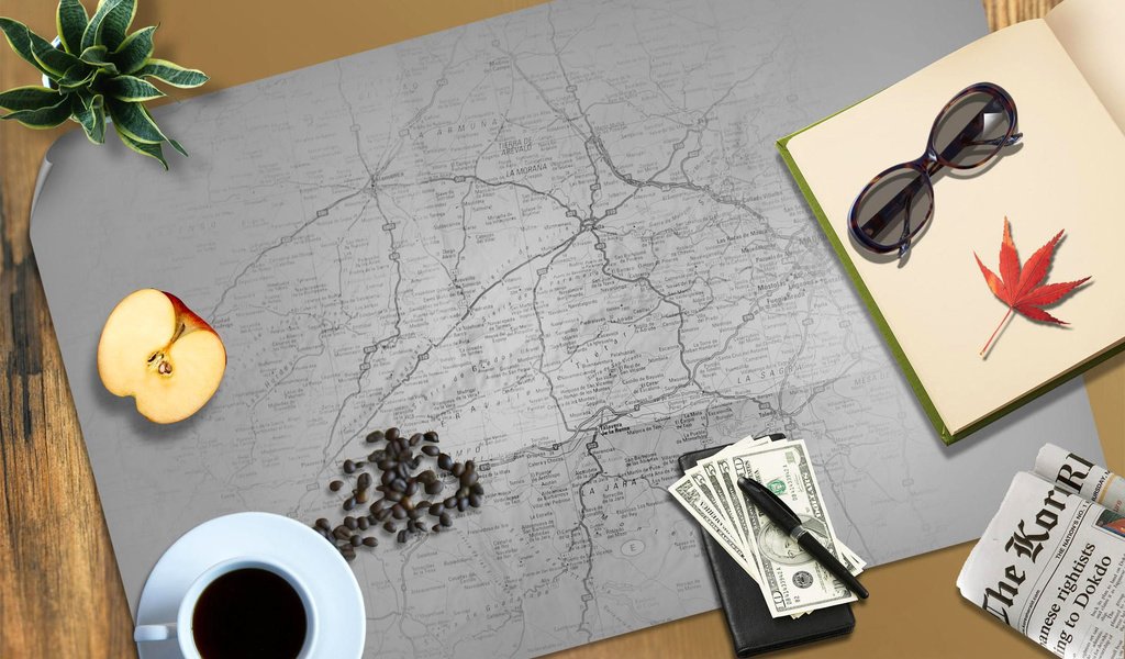 Обои кофе, вещи, карта, письменный стол, coffee, things, map, desk разрешение 1920x1200 Загрузить