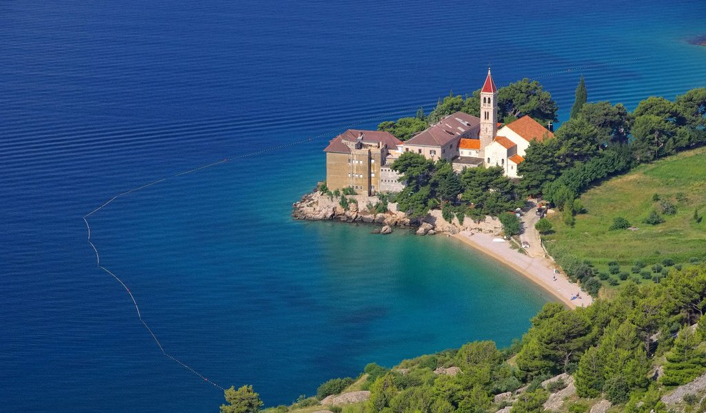 Обои пейзаж, море, побережье, хорватия, остров брач, аббатство, brac bol abbey, landscape, sea, coast, croatia, the island of brac, abbey разрешение 3840x2400 Загрузить