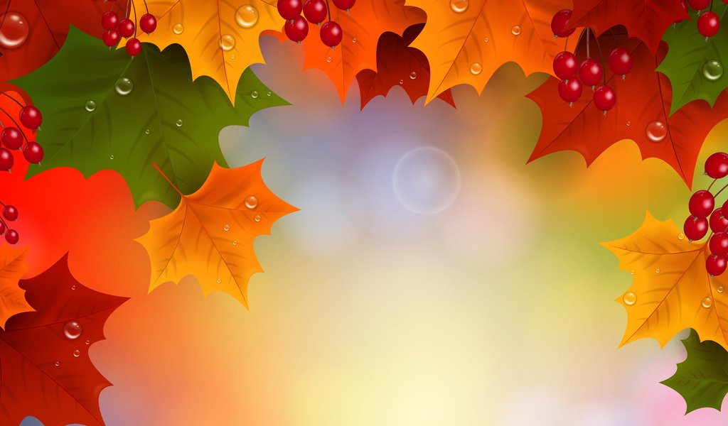 Обои листья, вектор, осень, графика, вектор зима, leaves, vector, autumn, graphics, vector winter разрешение 3840x2400 Загрузить