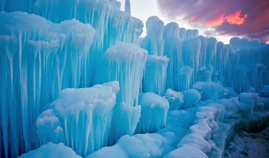 Обои вечер, природа, зима, лёд, сша, юта, сосульки, the evening, nature, winter, ice, usa, utah, icicles разрешение 2048x1519 Загрузить