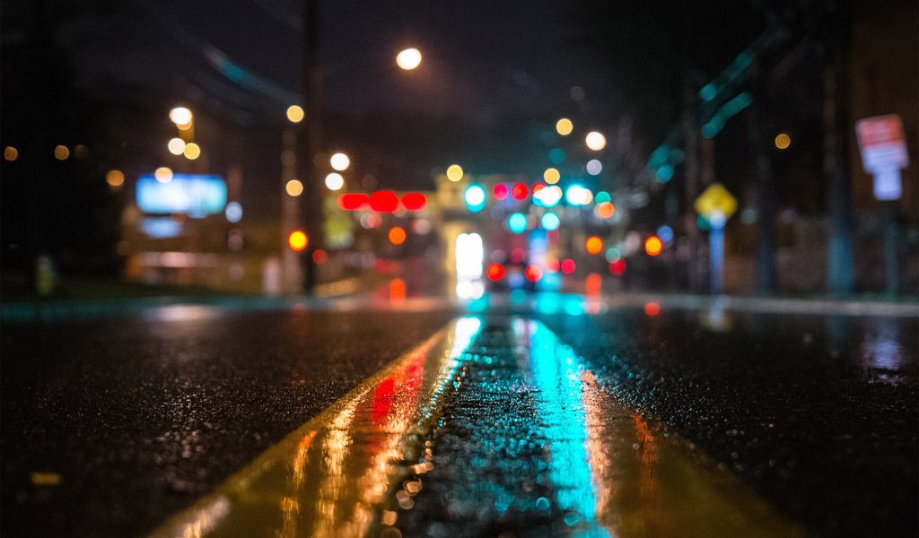 Обои дорога, огни, город, дождь, road, lights, the city, rain разрешение 2560x1600 Загрузить