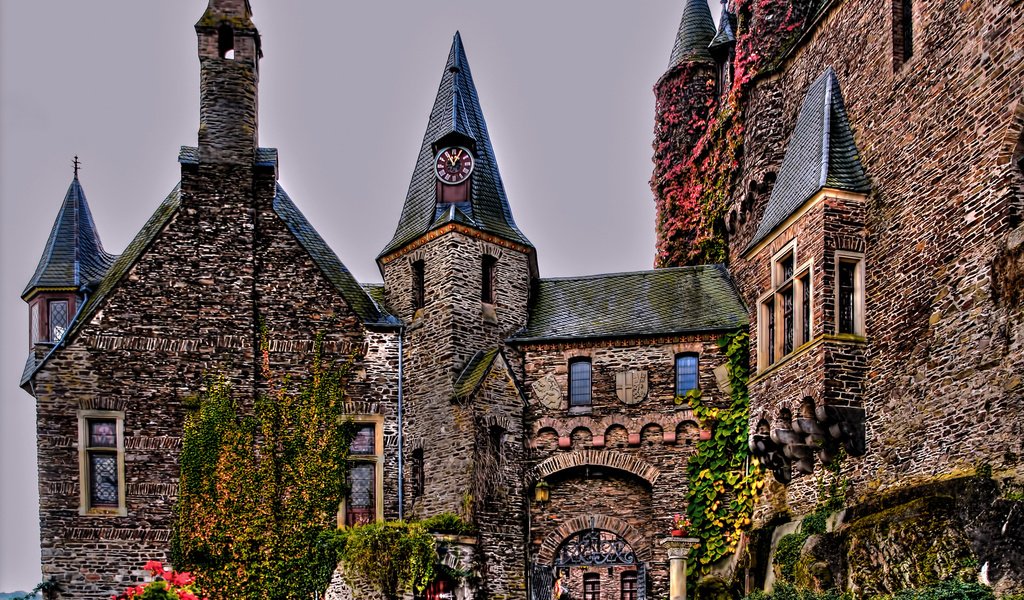 Обои дизайн, замок, германия, hdr, кохем, reichsburg, design, castle, germany, cochem разрешение 2048x1365 Загрузить