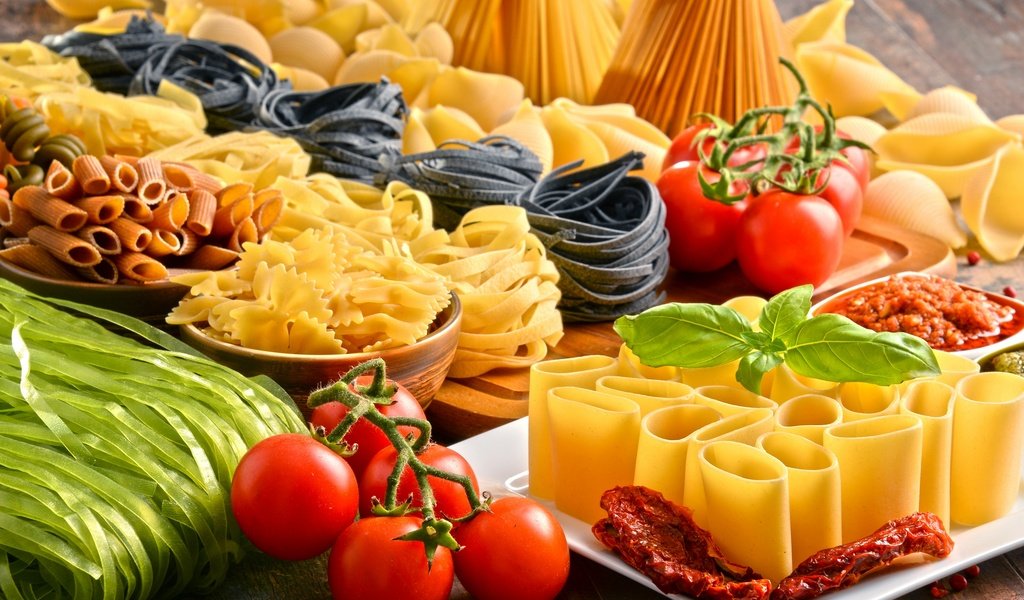 Обои помидоры, спагетти, макароны, макарон, помидорами, tomatoes, spaghetti, pasta разрешение 2880x1923 Загрузить