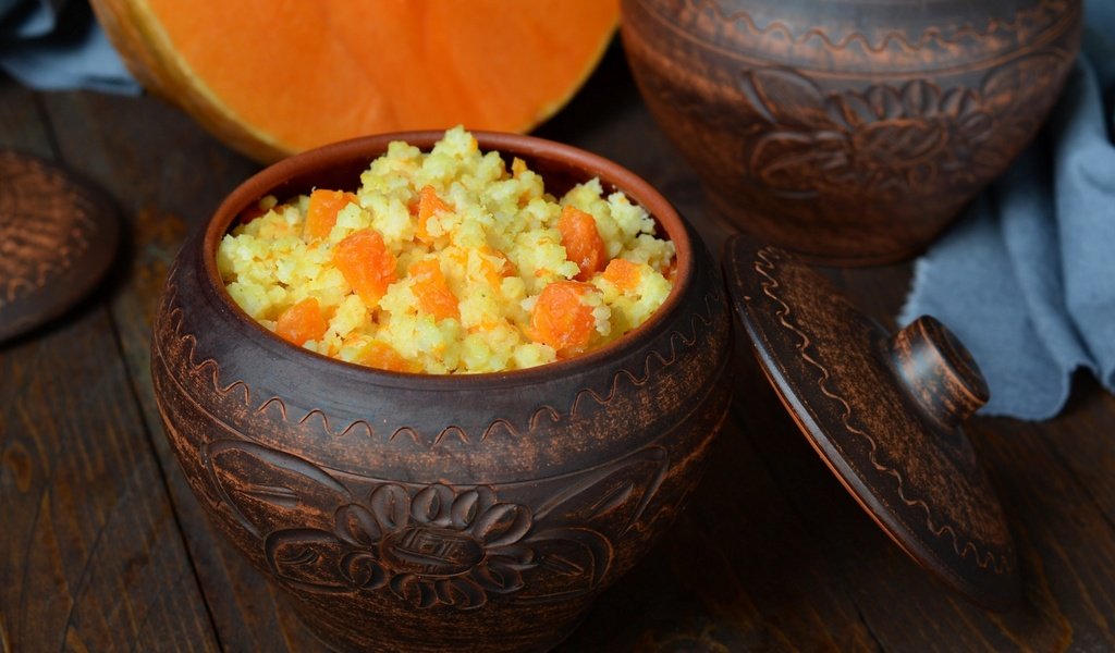 Обои тыква, горшок, каша, тыквенная каша, pumpkin, pot, porridge, pumpkin porridge разрешение 2400x1576 Загрузить