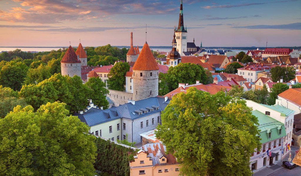 Обои панорама, город, дома, здания, эстония, таллин, таллинн, panorama, the city, home, building, estonia, tallinn разрешение 2048x1365 Загрузить