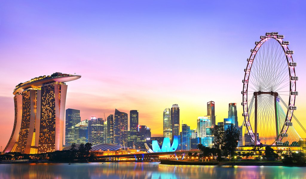 Обои небоскребы, мегаполис, отель, аттракцион, сингапур, skyscrapers, megapolis, the hotel, attraction, singapore разрешение 2048x1365 Загрузить