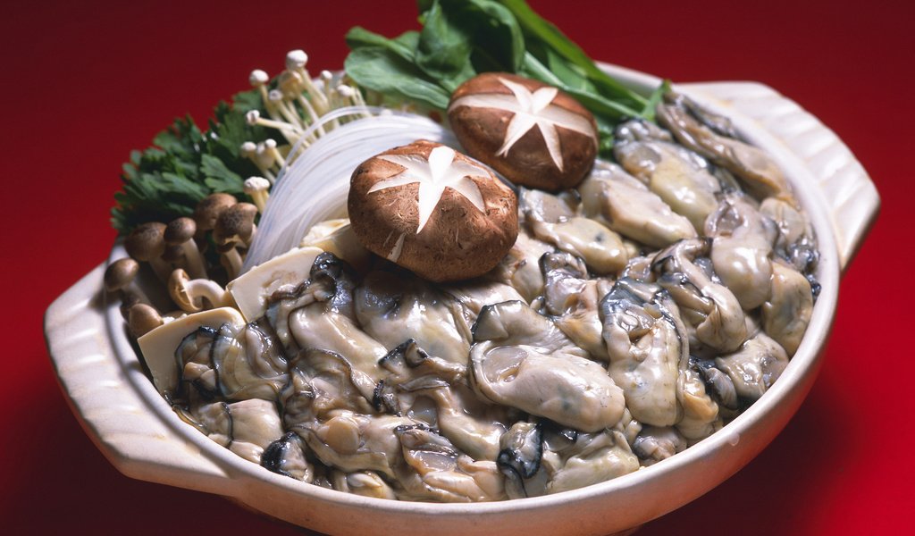 Обои зелень, грибы, морепродукты, моллюски, greens, mushrooms, seafood, shellfish разрешение 2560x1896 Загрузить