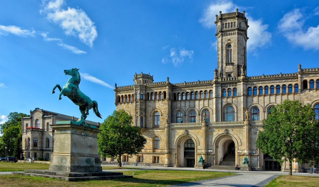 Обои архитектура, здание, германия, университет, ганновер, architecture, the building, germany, university, hanover разрешение 1920x1200 Загрузить