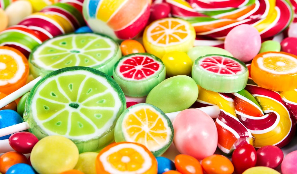 Обои разноцветные, конфеты, сладости, леденцы, colorful, candy, sweets, lollipops разрешение 3840x2400 Загрузить