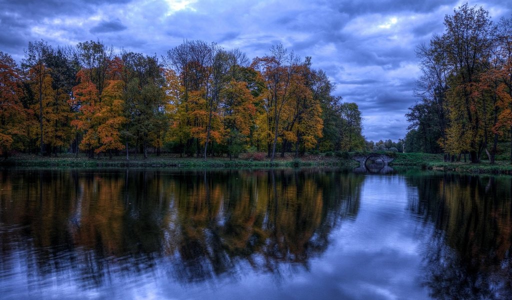 Обои берег, осень, водоем, shore, autumn, pond разрешение 2048x1335 Загрузить