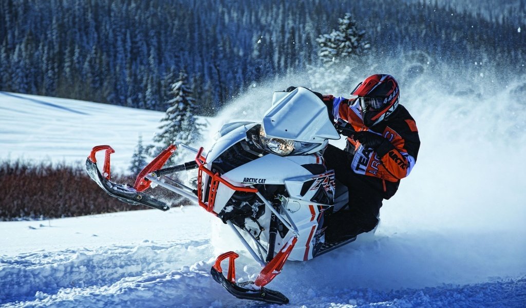 Обои снег, природа, зима, спорт, экстрим, снегоход, snow, nature, winter, sport, extreme, snowmobile разрешение 2400x1600 Загрузить