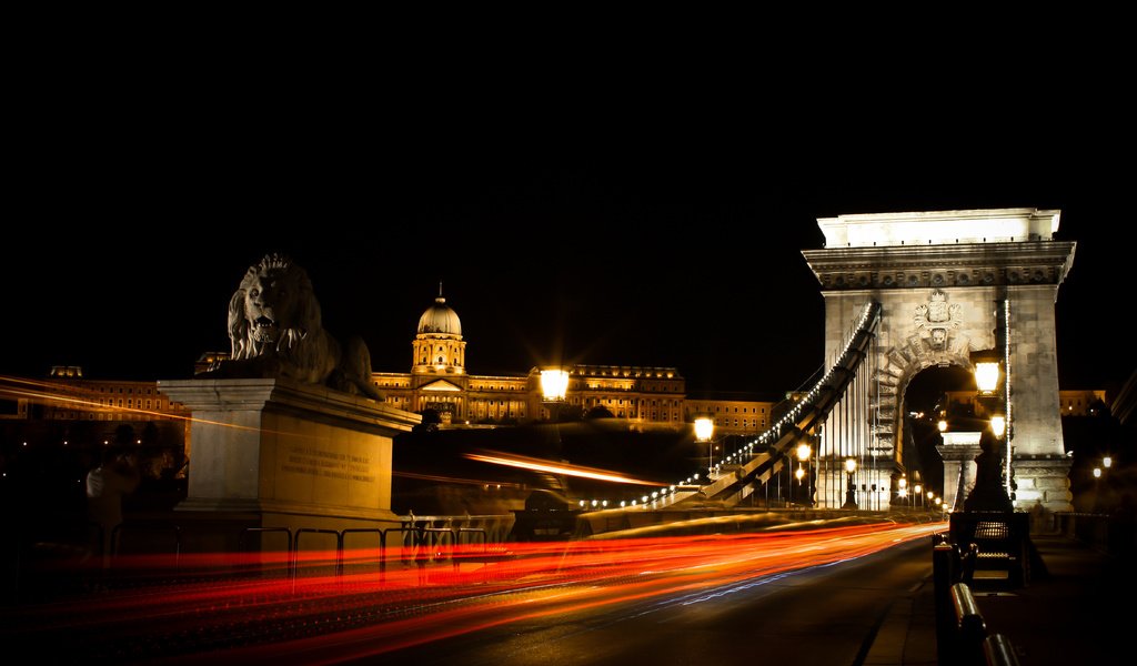 Обои ночь, мост, венгрия, будапешт, цепной мост, night, bridge, hungary, budapest, chain bridge разрешение 4752x3168 Загрузить