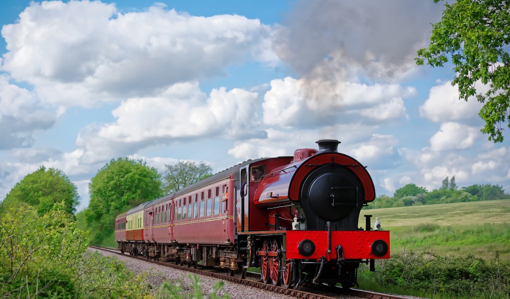 Обои железная дорога, природа, англия, поезд, mid-norfolk railway, railroad, nature, england, train разрешение 5973x3982 Загрузить