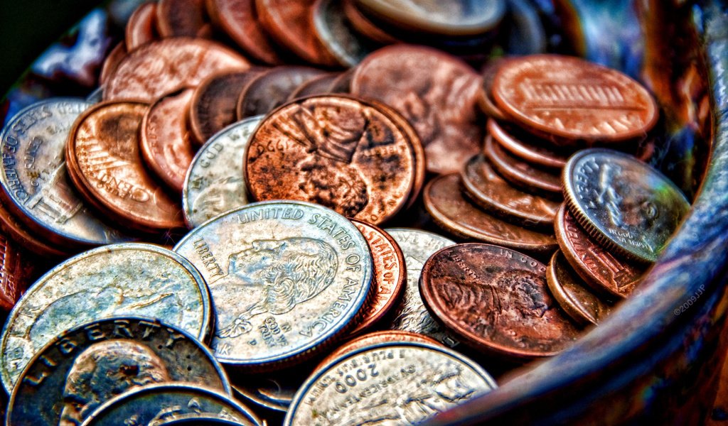 Обои металл, деньги, монеты, metal, money, coins разрешение 3000x2008 Загрузить