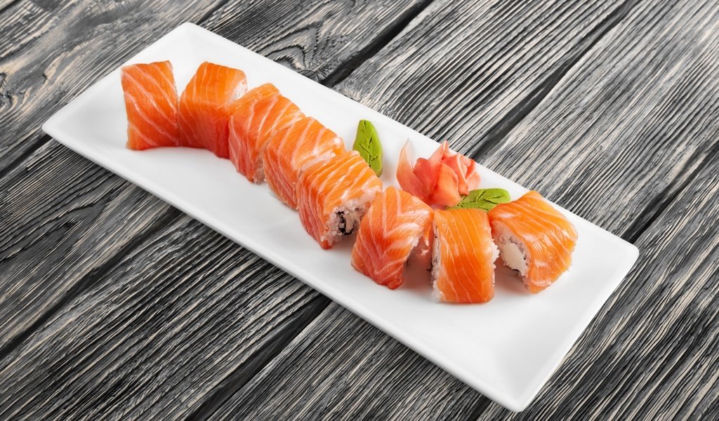 Обои суши, роллы, японская кухня, sushi, rolls, japanese cuisine разрешение 2880x1800 Загрузить