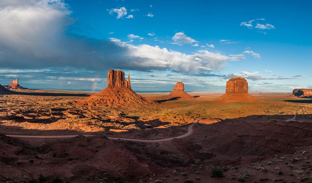 Обои небо, облака, скалы, каньон, аризона, долина монументов, rbezze, the sky, clouds, rocks, canyon, az, monument valley разрешение 3840x2400 Загрузить