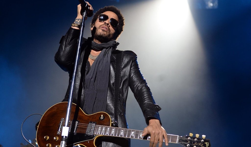 Обои гитара, концерт, музыкант, кожаная куртка, lenny kravitz, ленни кравиц, guitar, concert, musician, leather jacket разрешение 1920x1080 Загрузить