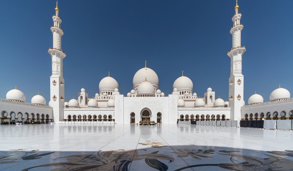 Обои архитектура, мечеть, оаэ, абу-даби, мечеть шейха зайда, architecture, mosque, uae, abu dhabi, the sheikh zayed grand mosque разрешение 2048x1347 Загрузить