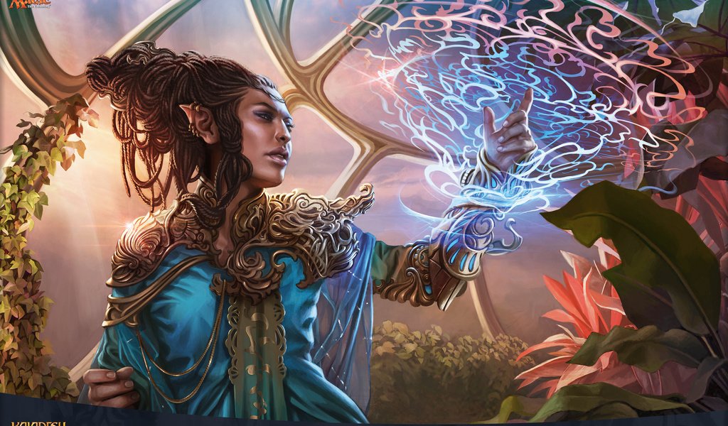 Обои арт, магия, magic the gathering, mtg, magali villeneuve, rashmi, kaladesh, art, magic разрешение 2560x1600 Загрузить