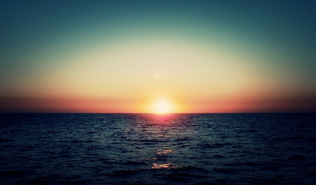 Обои небо, солнце, закат, море, горизонт, the sky, the sun, sunset, sea, horizon разрешение 3000x2250 Загрузить