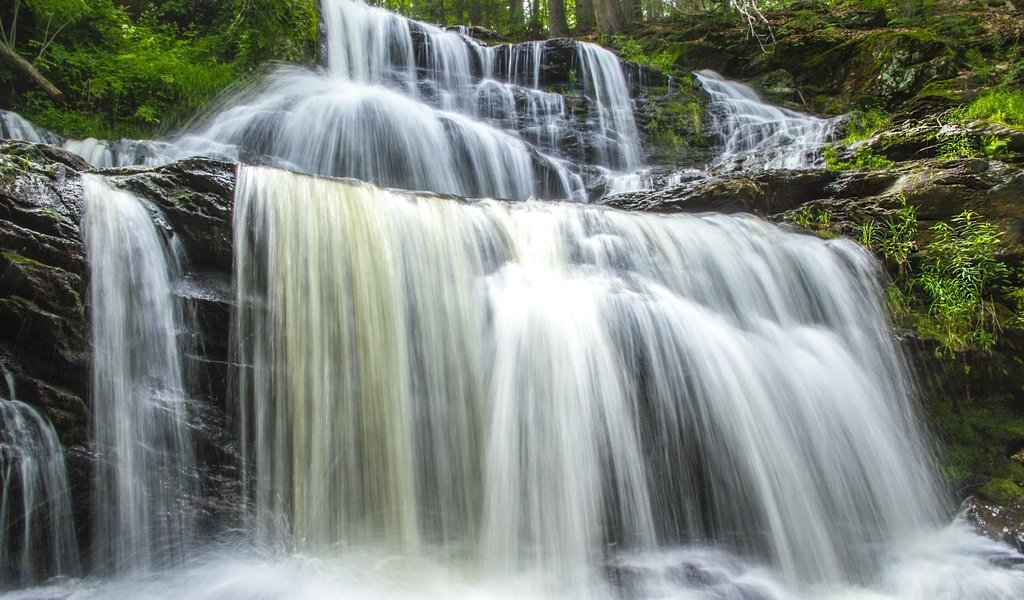 Обои вода, водопад, поток, water, waterfall, stream разрешение 3600x2400 Загрузить