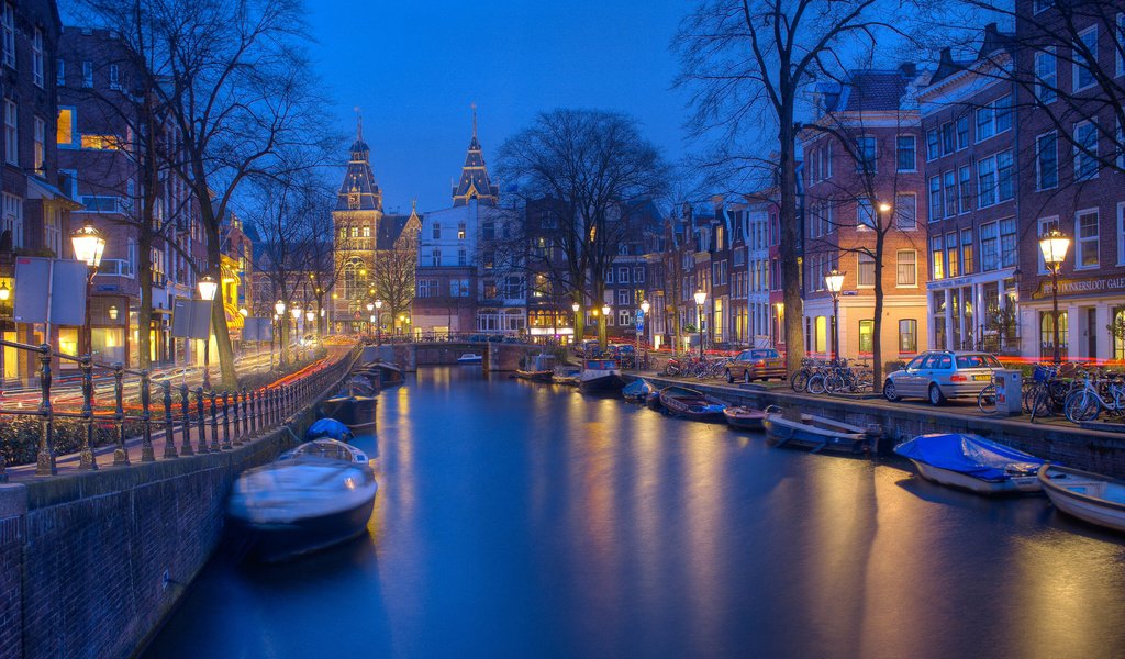 Обои город, канал, европа, нидерланды, амстердам, the city, channel, europe, netherlands, amsterdam разрешение 3840x2400 Загрузить