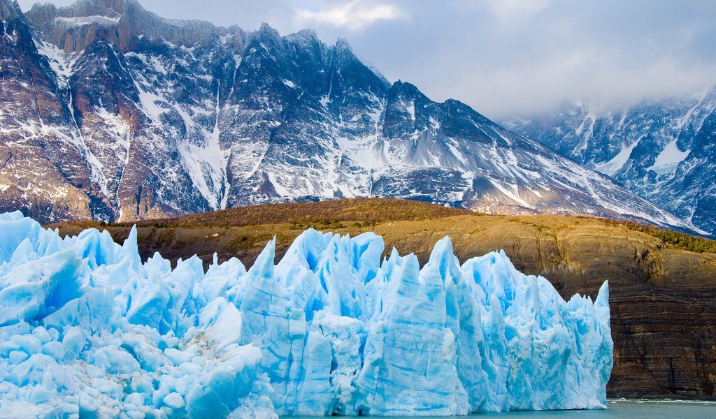 Обои небо, горы, природа, снежные вершины, ледник, чили, the sky, mountains, nature, snowy peaks, glacier, chile разрешение 3840x2400 Загрузить