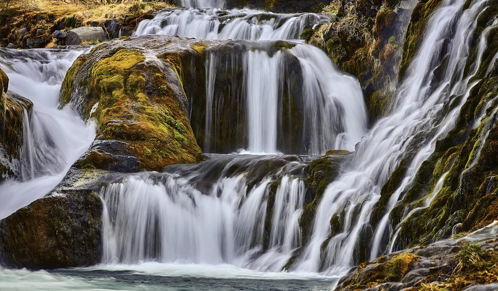 Обои скалы, природа, камни, водопад, каскад, rocks, nature, stones, waterfall, cascade разрешение 1920x1200 Загрузить