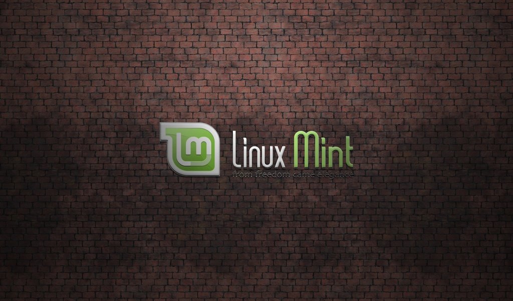 Обои фон, стена, логотип, компьютеры, линукс, линукс минт, background, wall, logo, computers, linux, linux mint разрешение 2560x1600 Загрузить