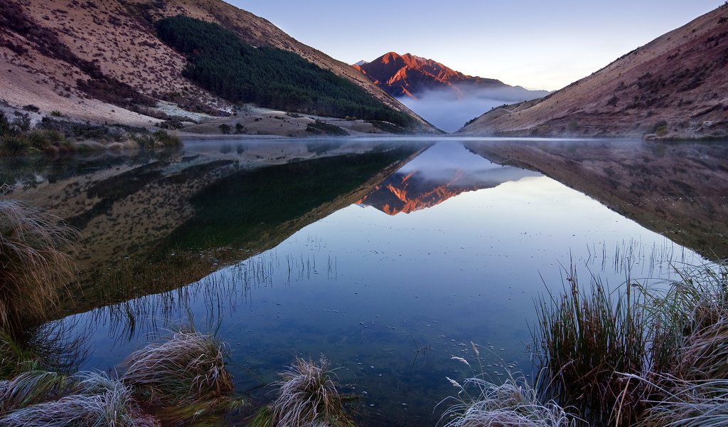 Обои озеро, отражение, новая зеландия, 64, квинстаун, lake, reflection, new zealand, queenstown разрешение 1920x1080 Загрузить