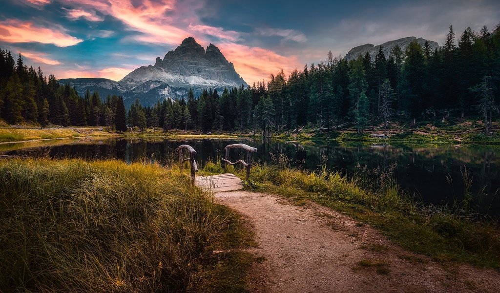 Обои италия, доломитовые альпы, lake antorno, italy, the dolomites разрешение 2048x1367 Загрузить