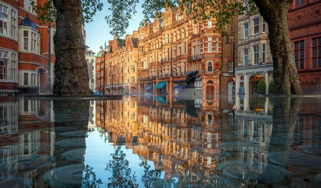 Обои отражение, лондон, город, reflection, london, the city разрешение 2048x1365 Загрузить