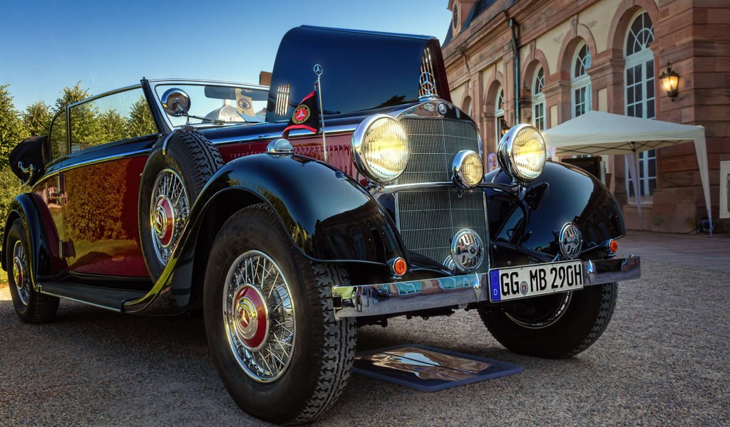 Обои фото, ретро, авто, мерседес-бенц, 1936, cabriolet, 290 b, photo, retro, auto, mercedes-benz разрешение 2112x1188 Загрузить