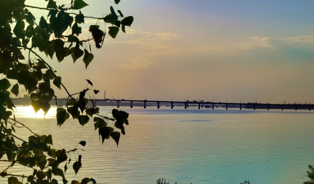 Обои небо, море, горизонт, мост, залив, балтийское море, the sky, sea, horizon, bridge, bay, the baltic sea разрешение 5184x3456 Загрузить