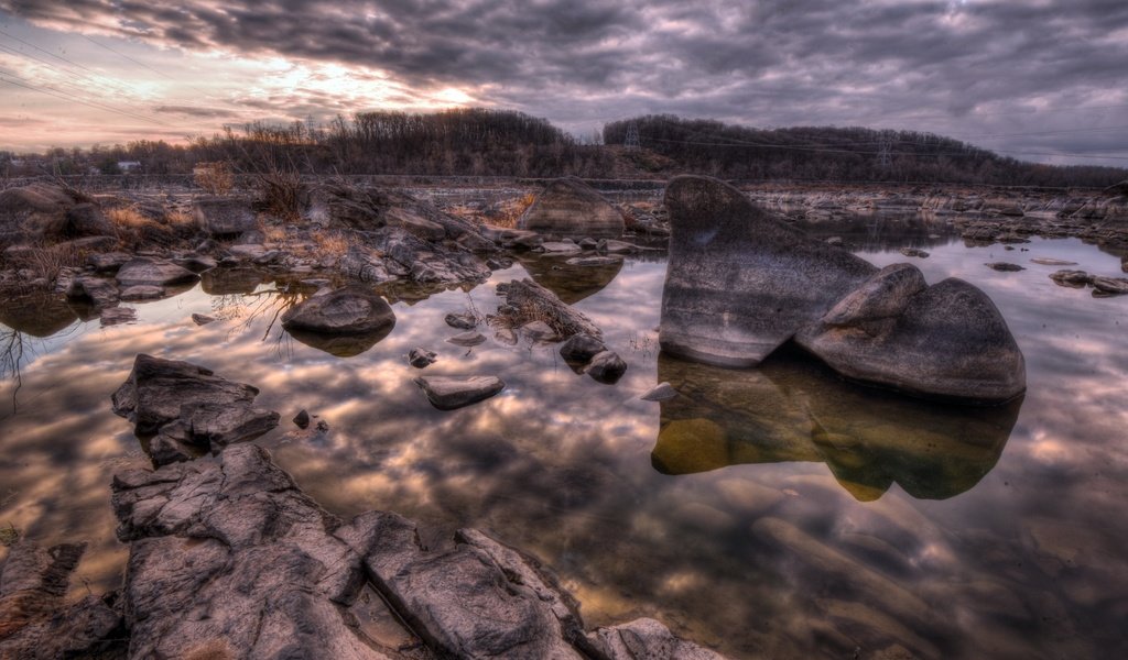 Обои река, природа, камни, river, nature, stones разрешение 3840x2160 Загрузить