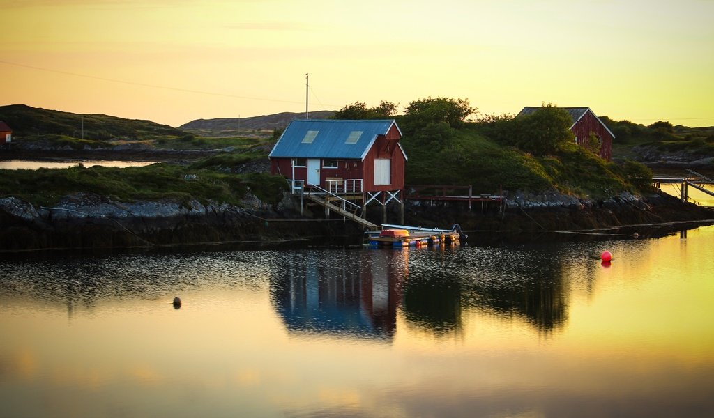 Обои берег, водоем, домик, рыбацкий, shore, pond, house, fishing разрешение 3840x2160 Загрузить